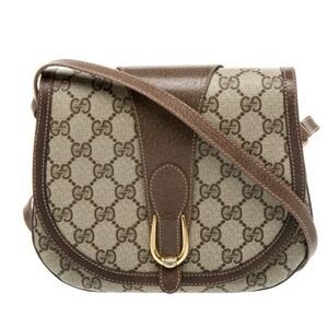 Gucci Brown and Cream Crossbody Bag